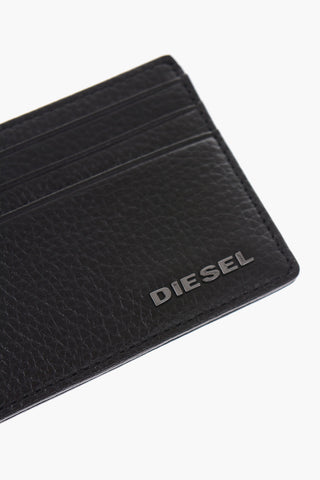 textured leather JOHNAS I card holder