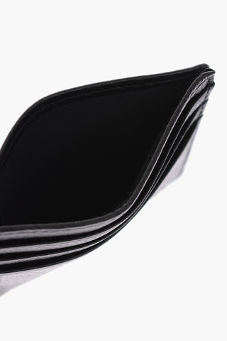 textured leather JOHNAS I card holder