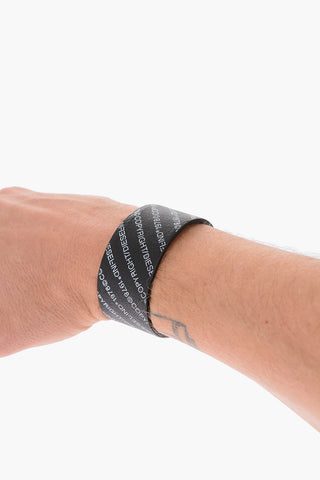 Leather A-COPIRY clap bracelet