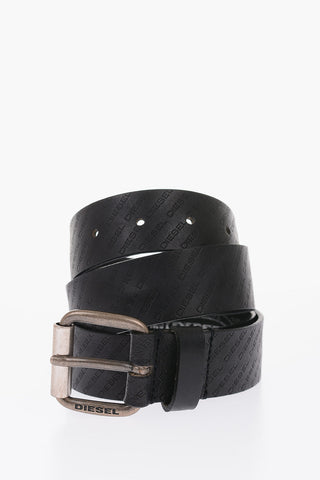 35mm leather all over logo B-SOLESINO belt