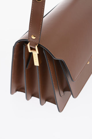 Borsa a Spalla in Pelle con Tracolla Regolabile
