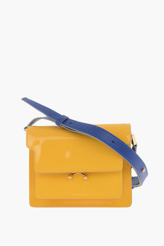 Patent Leather Shoulder Bag with Adjustable Shoulder Strap