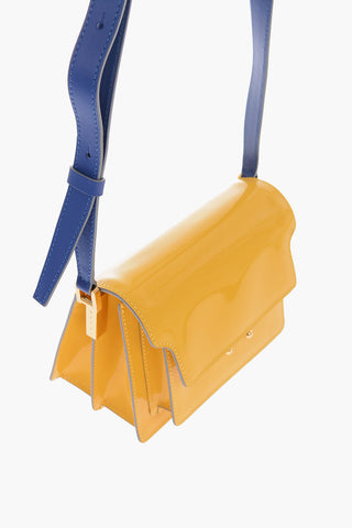 Patent Leather Shoulder Bag with Adjustable Shoulder Strap