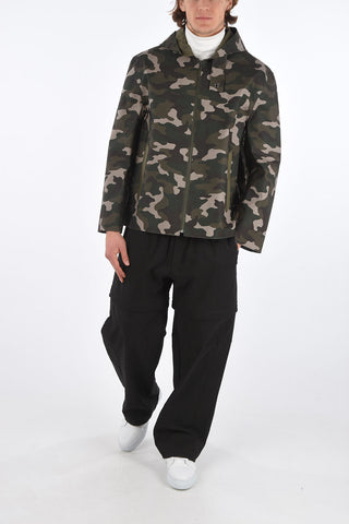 Giubbotto con Cappuccio EDDLESTONE RAW EDGE in Cotone Cerato