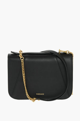 leather VIRTUS Shoulder bag wih detachable chain shoulder strap