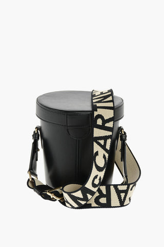 Eco-leather Bucket Bag with Shoulder Strap