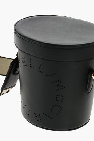 Eco-leather Bucket Bag with Shoulder Strap