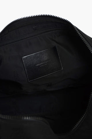 Fabric Travel Bag with Logo Side Bands and Shoulder Strap