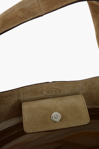 Suede Tote Shoulder Bag