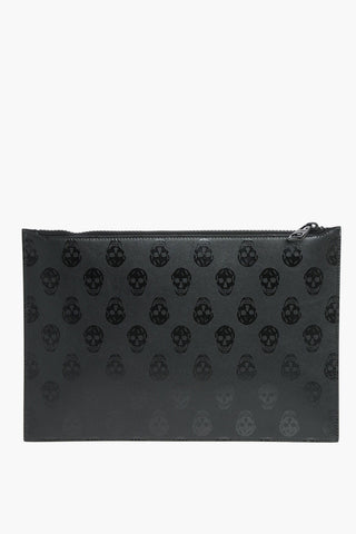 Jacquard Leather Zipped Pouch