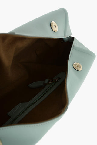 Leather ELSA Handbag with Adjustable Shoulder Strap and Wrist Handle