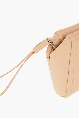 Leather ELSA Handbag with Adjustable Shoulder Strap and Wrist Handle
