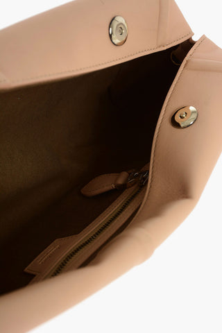Leather ELSA Handbag with Adjustable Shoulder Strap and Wrist Handle