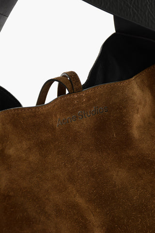 Two Tone Suede Tote Shoulder Bag