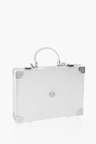 leather glitter Box Bag Original bag