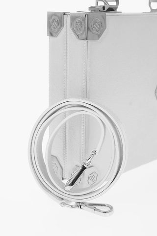 leather glitter Box Bag Original bag