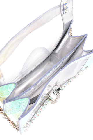 COUTURE studded reflective top bag