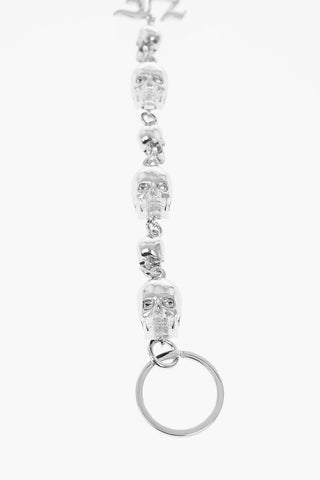 metal jeans chain with skulls
