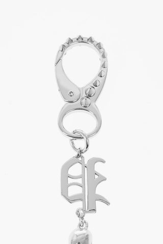 metal jeans chain with skulls