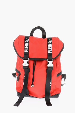 COUTURE Fabric TM backpack with faux leather details