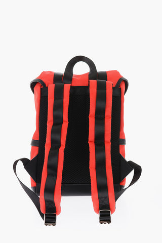 COUTURE Fabric TM backpack with faux leather details