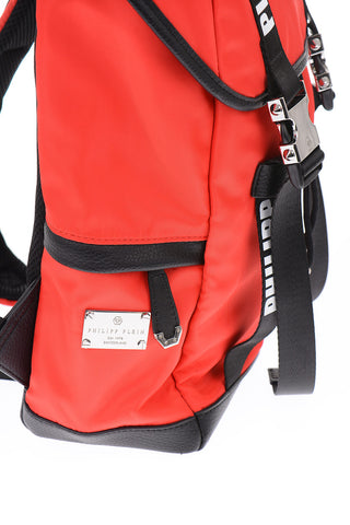 COUTURE Fabric TM backpack with faux leather details