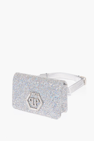 glitter belt bag with removable shoulder strap