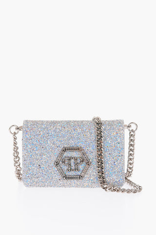 glitter belt bag with removable shoulder strap