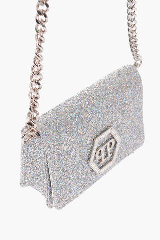 glitter belt bag with removable shoulder strap