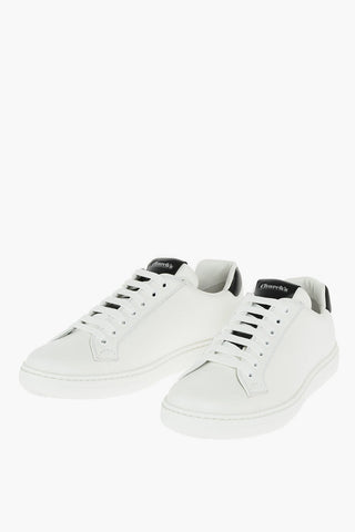 Leather BOLAND Sneakers with Contrasting Tongue