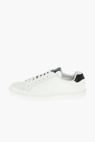Leather BOLAND Sneakers with Contrasting Tongue