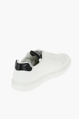 Leather BOLAND Sneakers with Contrasting Tongue