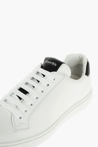 Leather BOLAND Sneakers with Contrasting Tongue