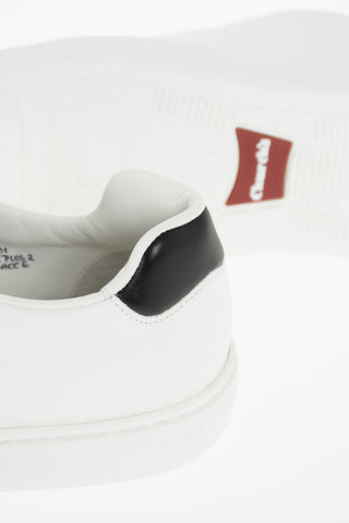 Leather BOLAND Sneakers with Contrasting Tongue