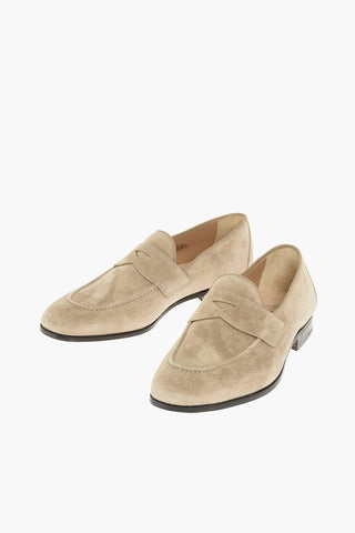 DUNDRIDGE Suede Penny Loafers