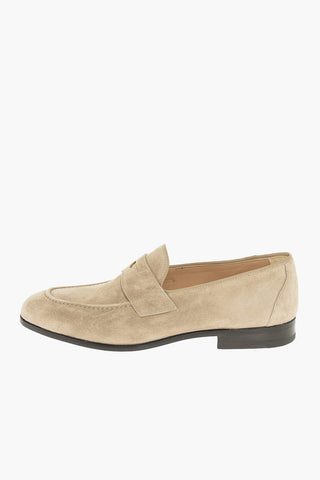 DUNDRIDGE Suede Penny Loafers