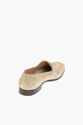 DUNDRIDGE Suede Penny Loafers