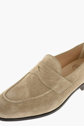 DUNDRIDGE Suede Penny Loafers