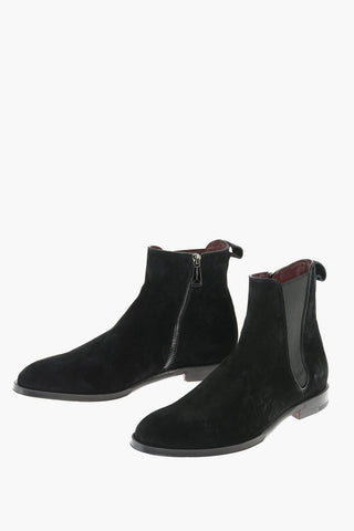 Suede GIOTTO Chelsea Booties with Inner Zip
