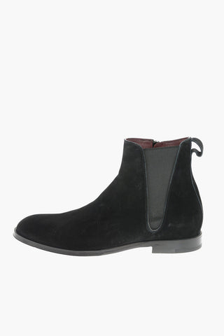 Suede GIOTTO Chelsea Booties with Inner Zip