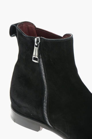 Suede GIOTTO Chelsea Booties with Inner Zip