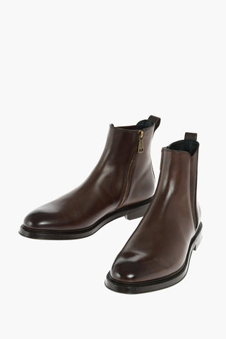 Leather GIOTTO Chelsea Booties with Inner Zip