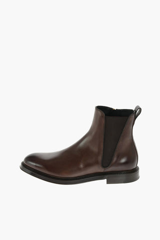 Leather GIOTTO Chelsea Booties with Inner Zip