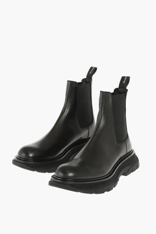 Leather Chelsea Booties