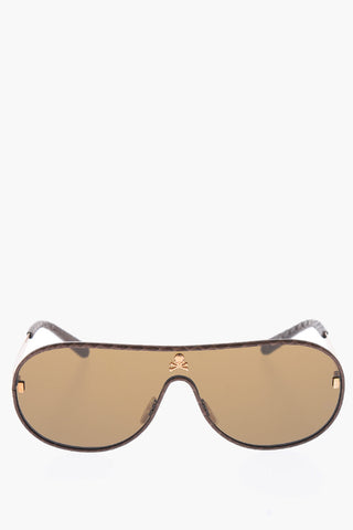 Shield TARGET Sunglasses with leather trimmings