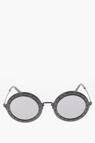 occhiali da sole OLIVIA rotondi specchiati con borchie