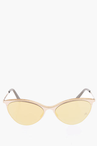 glitter mirrored lenses cat eye PARIS sunglasses