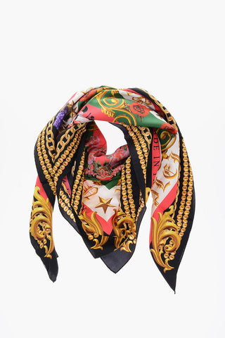 COUTURE silk Skull Printed BAROQUE foulard