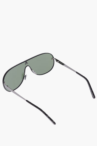 leather trimmings shield TARGET sunglasses