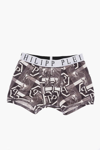 HOMME stretch cotton ALL SKULLS Boxer